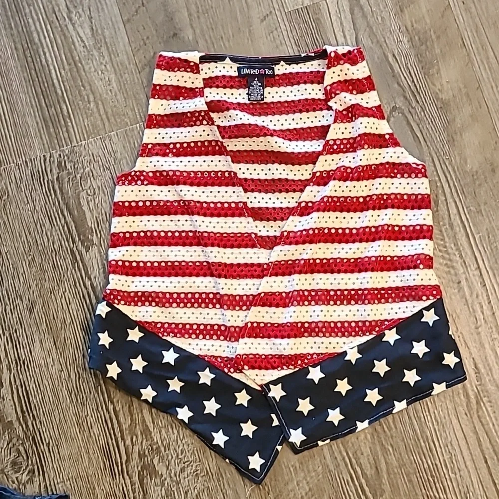 Limited Too Matching Red, White & Blue Outfit